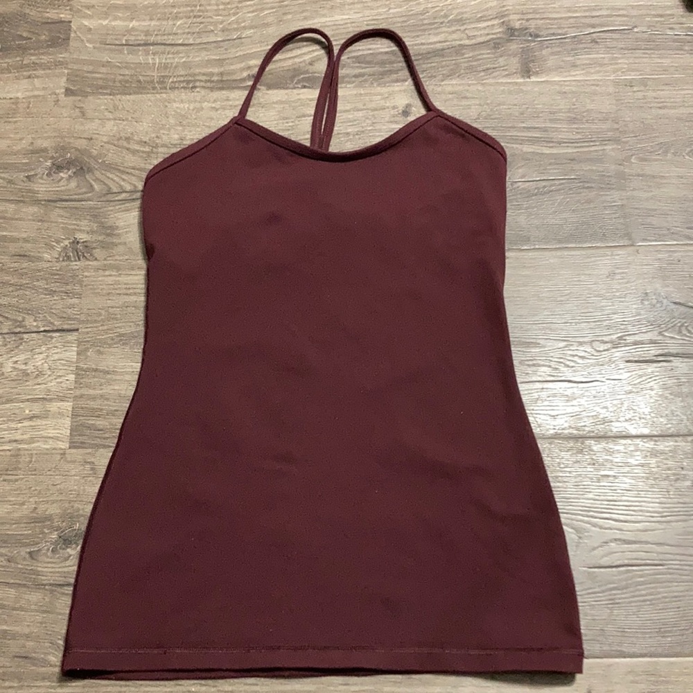 Lululemon tank top maroon size 6